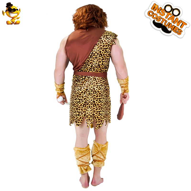 Halloween adulto original Mountain Top hombre cueva salvaje de los hombres traje ropa de fiesta traje de la etapa traje de juego de rol