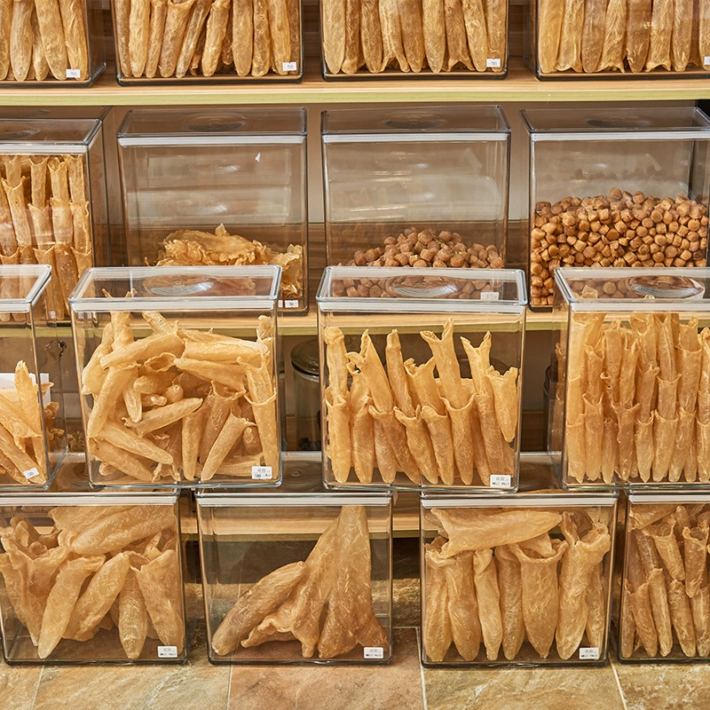 Гарбо завод прямой апельсиновой корки Кордицепс Герметичные банки сухой медицины квадратный ящик для хранения высокий прозрачный пластиковый ящик для хранения