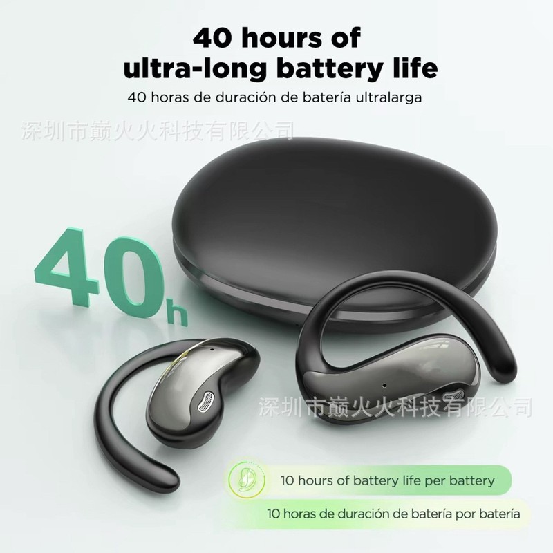 大牌同款NE19智能翻译蓝牙耳机OWS挂耳式运动耳机降噪适用于HTC|undefined