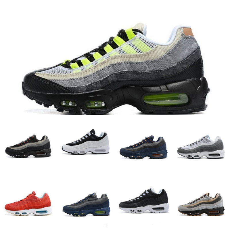 ヨーロッパステーション MAX 95 エアクッションシューズ反射衝撃吸収ロートップランニングメンズシューズピュアブラックサムライ高さ増加クロスボーダー外国貿易靴|undefined