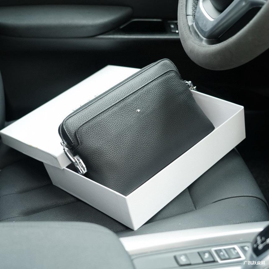 Wanbao Home Genuine Leather Pure Leather Men's Clutch Bag Simple Small Square Bag Atmospheric High-end