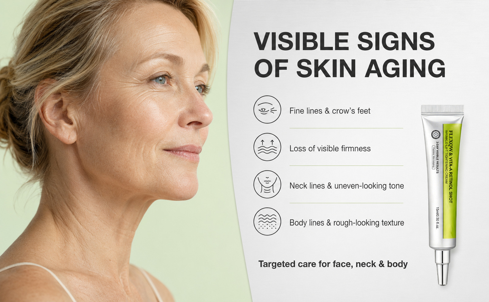Wow Cross-Border Bestseller Retinol Augencreme - Sanfte, feuchtigkeitsspendende Textur mit feiner, milder Retinol-Essence