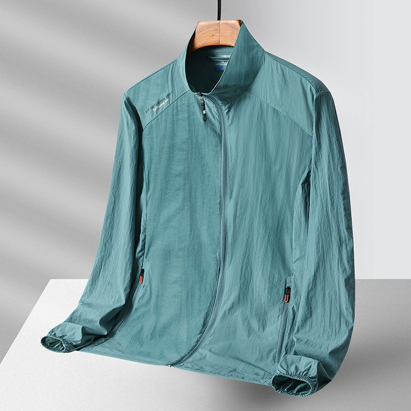 Солнцезащитный крем мужской и женский свободный воротник кожаный костюм на открытом воздухе спортивный повседневный куртка на молнии карманы модный солнцезащитный крем