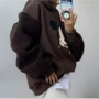 出货宽松套头连帽卫衣