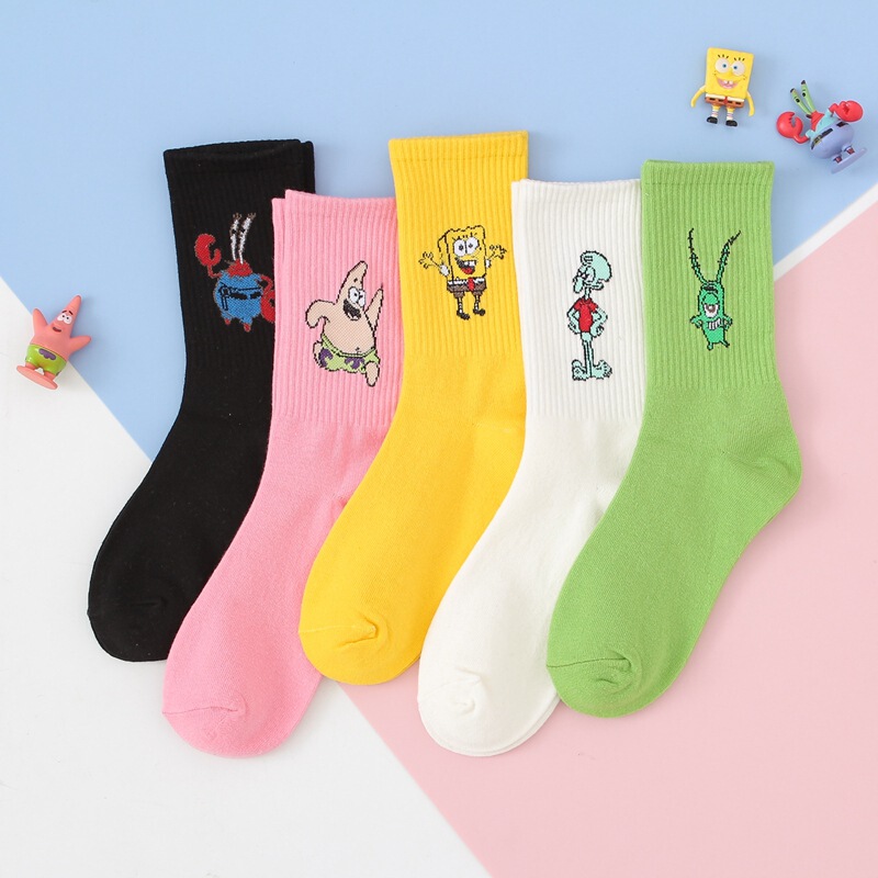 Cartoon Socks for Women, Combed Cotton Mid-Calf Women's Socks, Anime Cartoon Trendy Socks, High-Calf Sports Socks, Cross-Border Socks Wholesale Cartoon Socks for Women, Combed Cotton Mid-Calf Women's Socks, Anime Cartoon Trendy Socks, High-Calf Sports Socks, Cross-Border Socks Wholesale