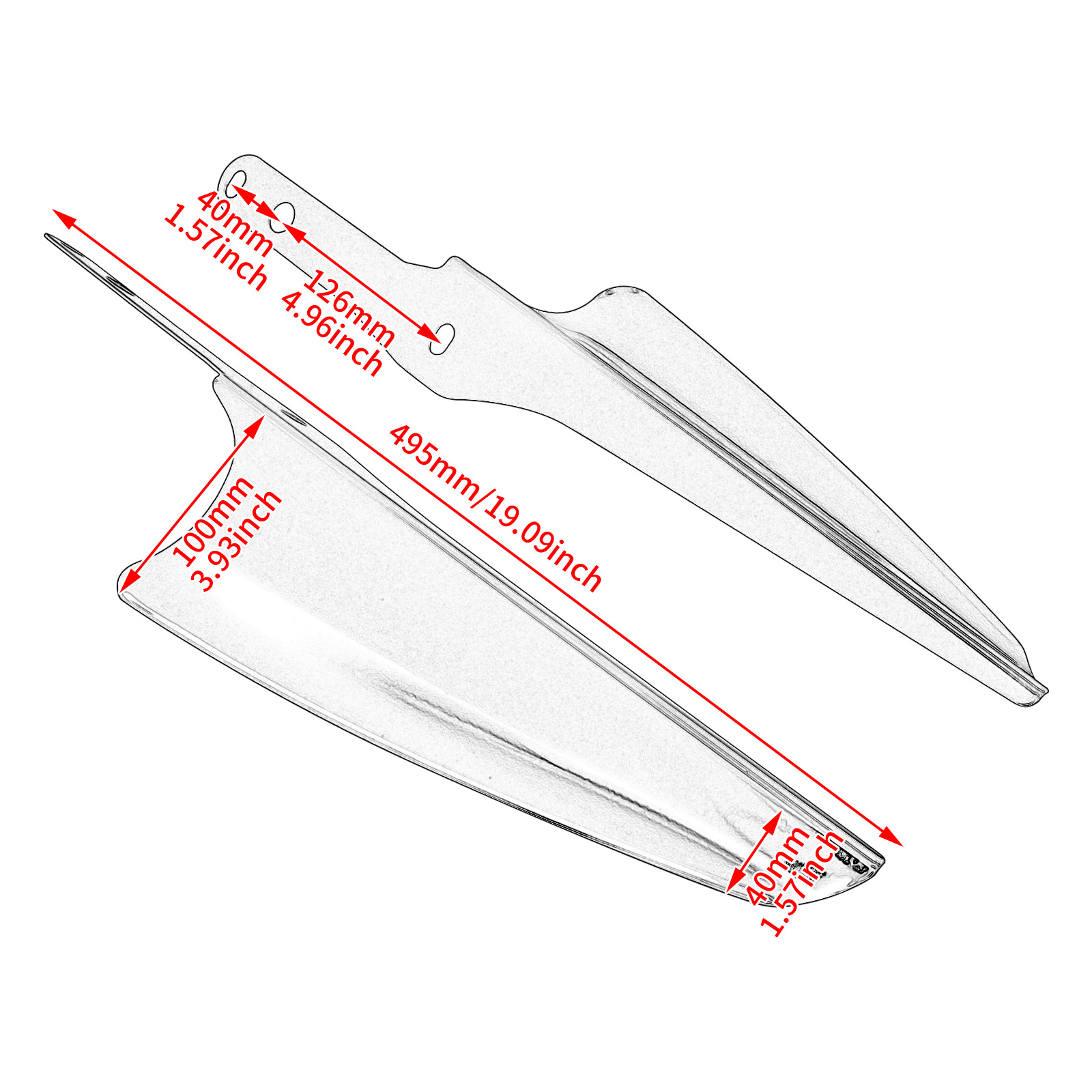 Harley motocicleta Road King deslizamiento modificado parabrisas delantero tenedor delantero deflector Amortiguador delantero a prueba de viento soporte Decoración