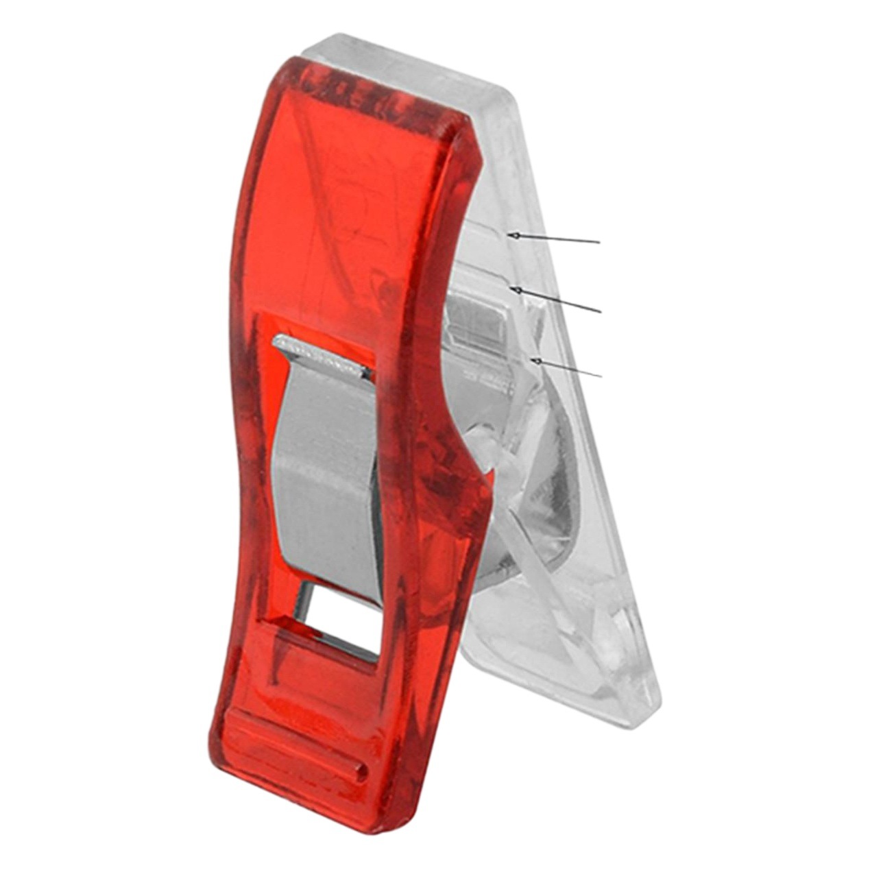 Cross-border hot-selling white and red plastic hemming sewing clip axe clip long tail strong fixing clip diy patchwork positioning