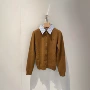 长袖翻领新款学院风针织衫