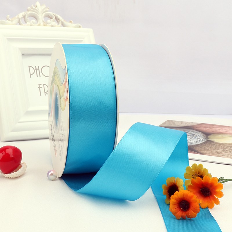 Cinta de satén de doble cara de 4 cm para manualidades, cinta de poliéster, cinta para flores, cinta de seda, cinta para decoración de pasteles, cinta para cajas de regalo, accesorios para el cabello, lazos para regalo image 17
