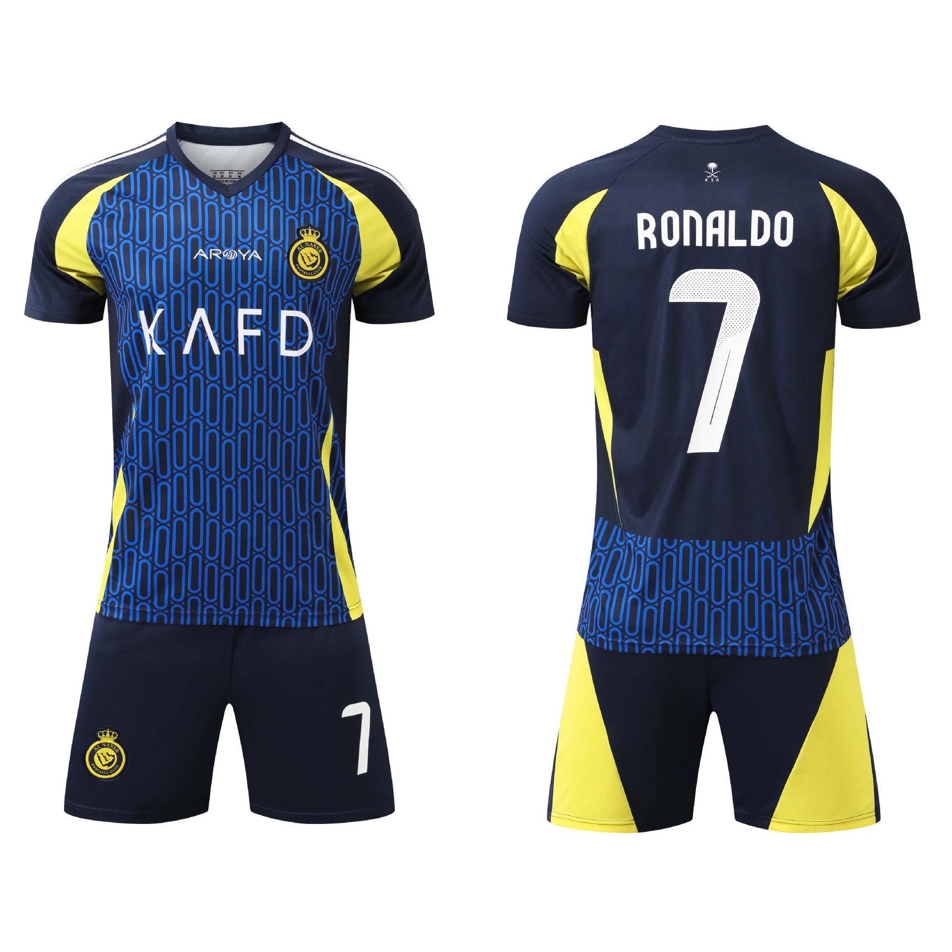 Traje de camiseta de fútbol con número Miami Crescent Neymar Riad C Roman City Harland