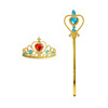 Set, children's accessory for princess heart-shaped, magic wand, “Frozen”