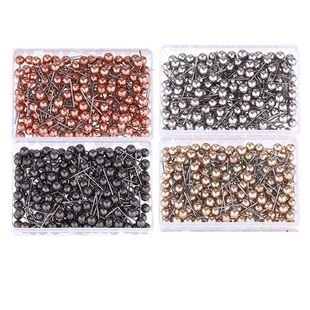 500 metallic pins small size thumbtacks cork board tacks fixed photo wall 15mm big head short pins