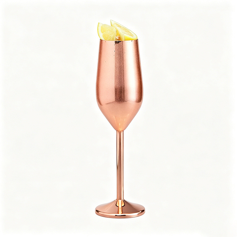 Juego de copas de vino de acero inoxidable transfronterizas, copas de vino y cócteles de alta gama, copas de champán personalizadas, personalización transfronteriza.