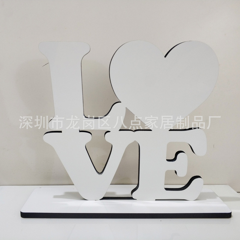 2023 new love heat transfer photo plate sublimation lettering photo album photo frame print Valentine's Day Mother's Day