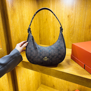 High-end Women's Bag 2024 New Trendy Fashion Vintage Crossbody Bag Underarm Bag Cyber Celebrity Horn Bag Shoulder Bag Trendy