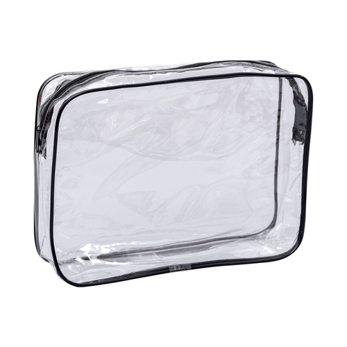PVC Large Capacity Waterproof Travel Toiletry Bag Makeup Bag Portable Zipper Cosmetics Three-Piece Storage Bag