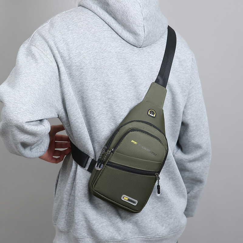 Nuevo bolso de pecho de hombre resistente al desgaste, bolso de hombro de viaje multifuncional de gran capacidad, bolso de viaje casual de moda cool