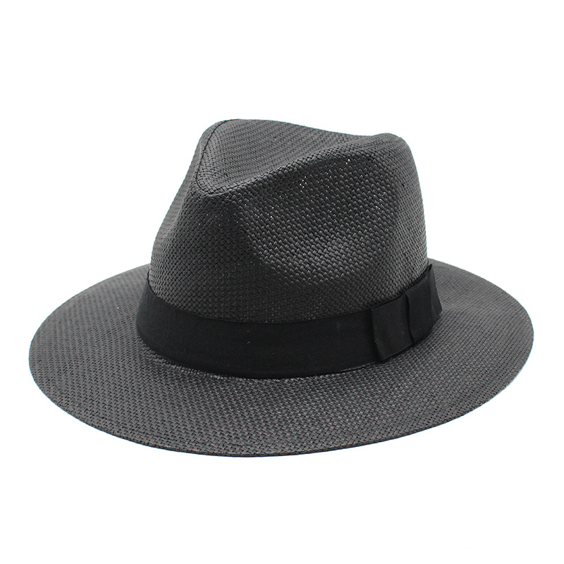 Amazon Men's And Women's Straw Hat Jazz Hat Sun Hat Outdoor Sunscreen Sunshade Beach Hat JZ-025