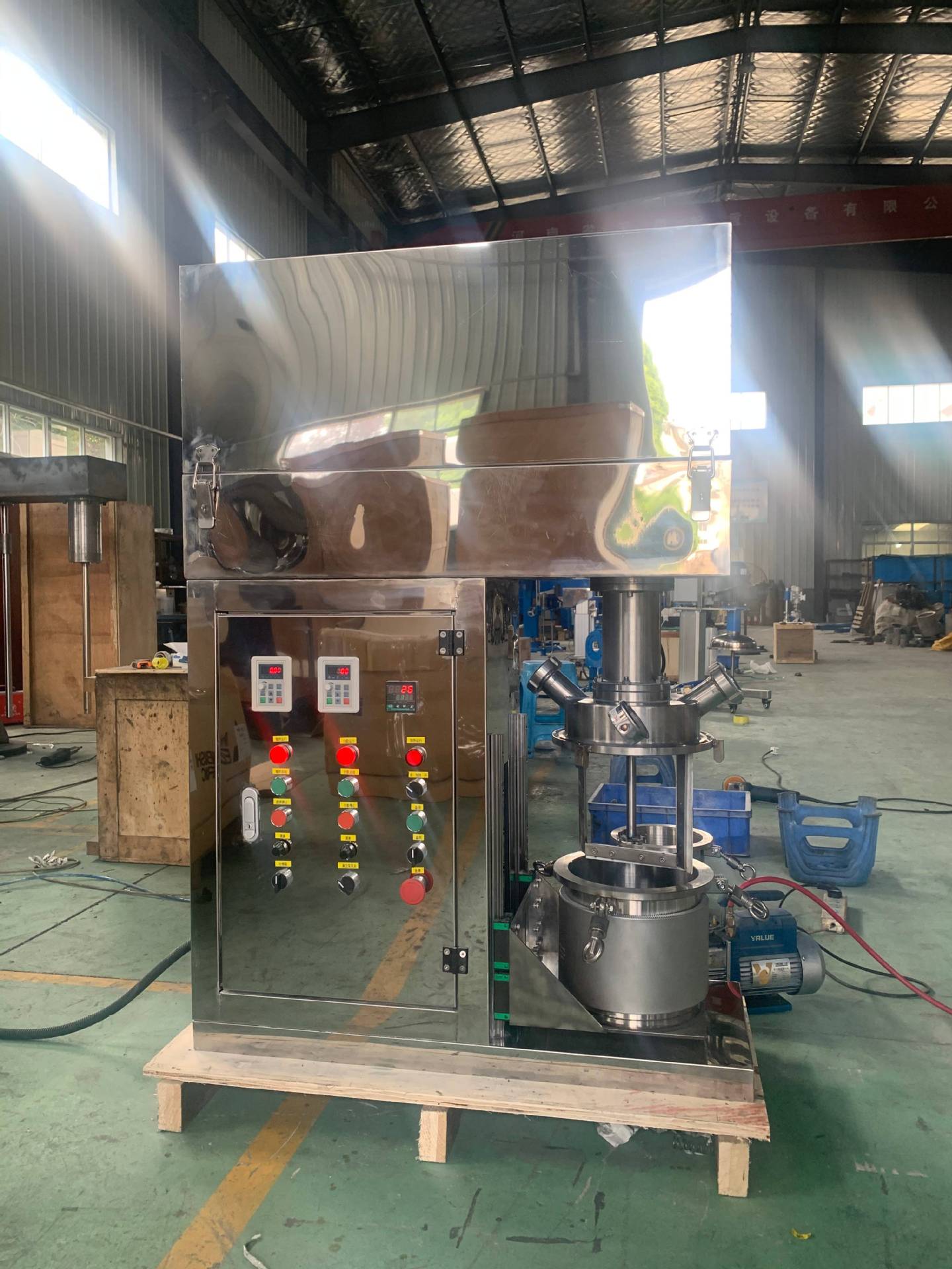 5L不锈钢外壳同心双轴搅拌机