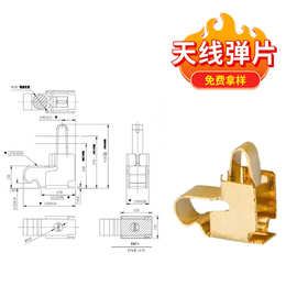 WIFI天线弹片 现货开关导电端子旋钮触摸弹片厂家 镀金触点弹片