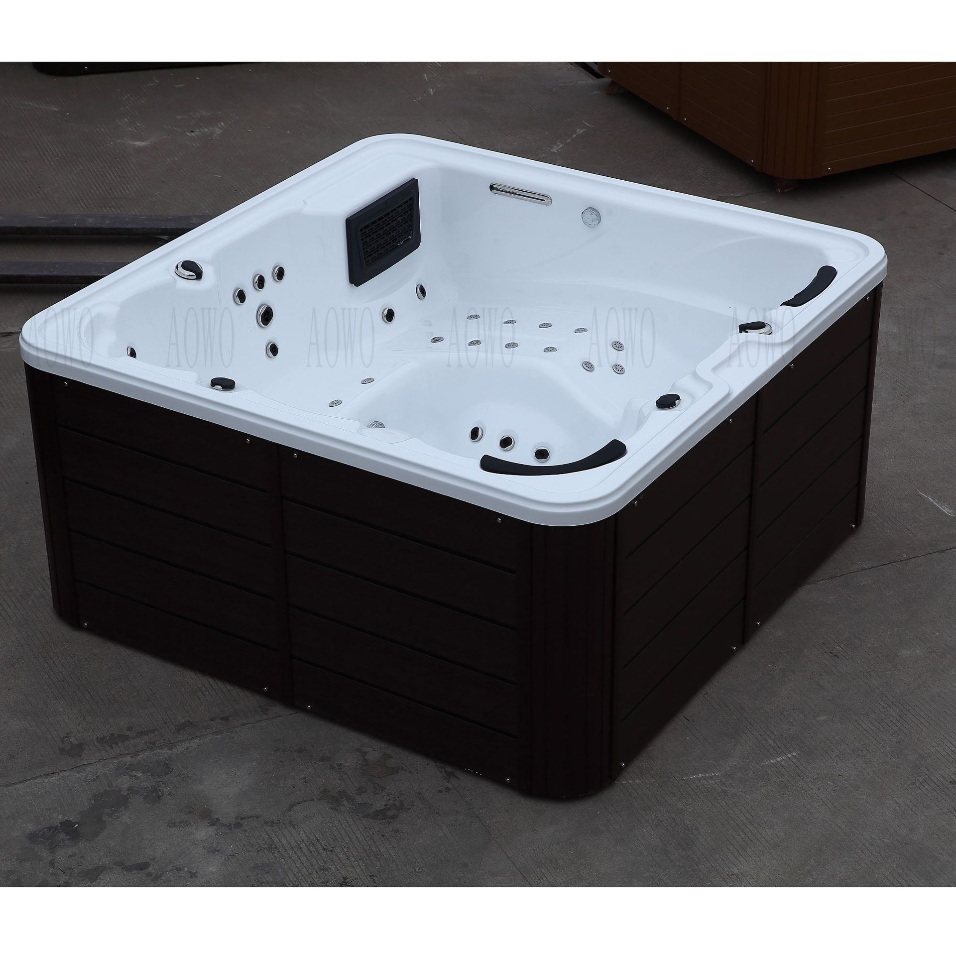 bañera acrílica gran piscina al aire libre jacuzzi bañera de hidromasaje al aire libre climatizada villa jardín spa bañera para 6 personas