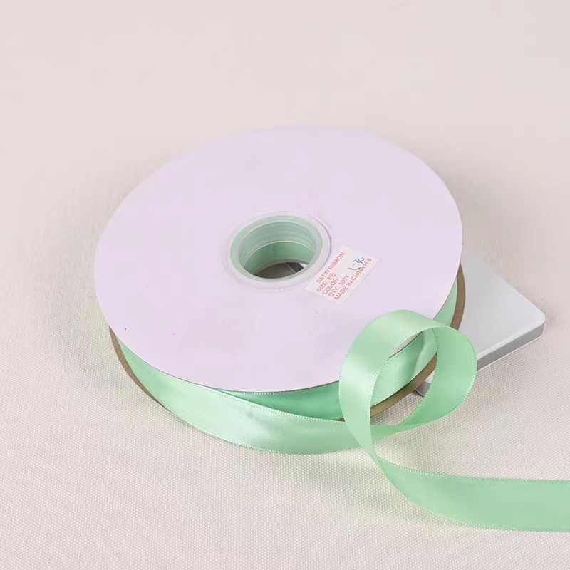 1234cm cinta verde menta cinta cinta cinta cinta de seda hecha a mano decoración de boda flor caja de regalo embalaje horneado