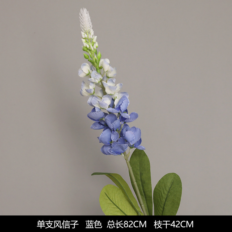 蓝色系仿真花婚礼婚庆场地场景布置道具装饰花艺花材花束假花批发|undefined