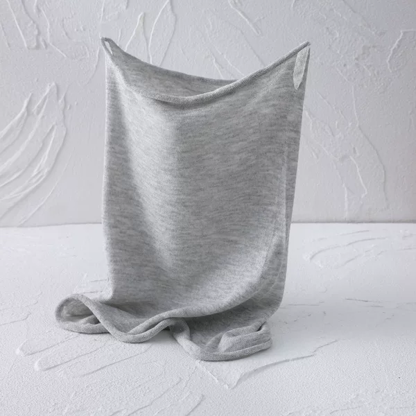 Summer Sun Protection Natural Linen Seamless Multi-Purpose Outdoor Knit Face Mask for Men and Women, Neck Protector with Ear Hooks, Breathable Neck Gaiter