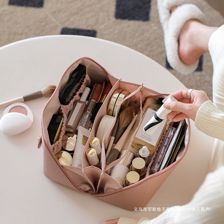 Косметичка женская 2025 новая портативная большая емкость ручной кисти для макияжа сумка для хранения дорожная туалетная сумка сумка