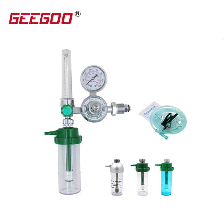 浮标式医用氧气表流量表医用氧气表吸入器压力表湿化瓶吸氧管