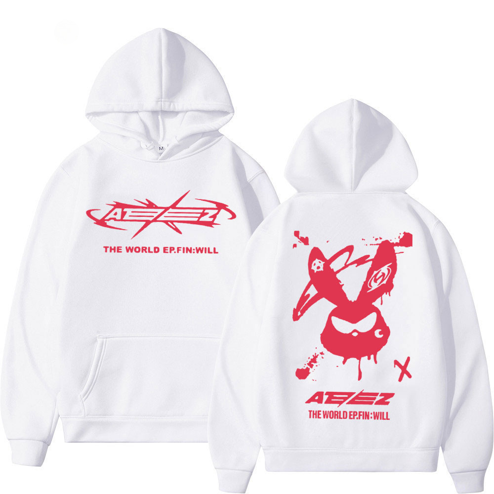 Ateez The World Ep Fin Will Album Tour Print Hoodie Men Wome