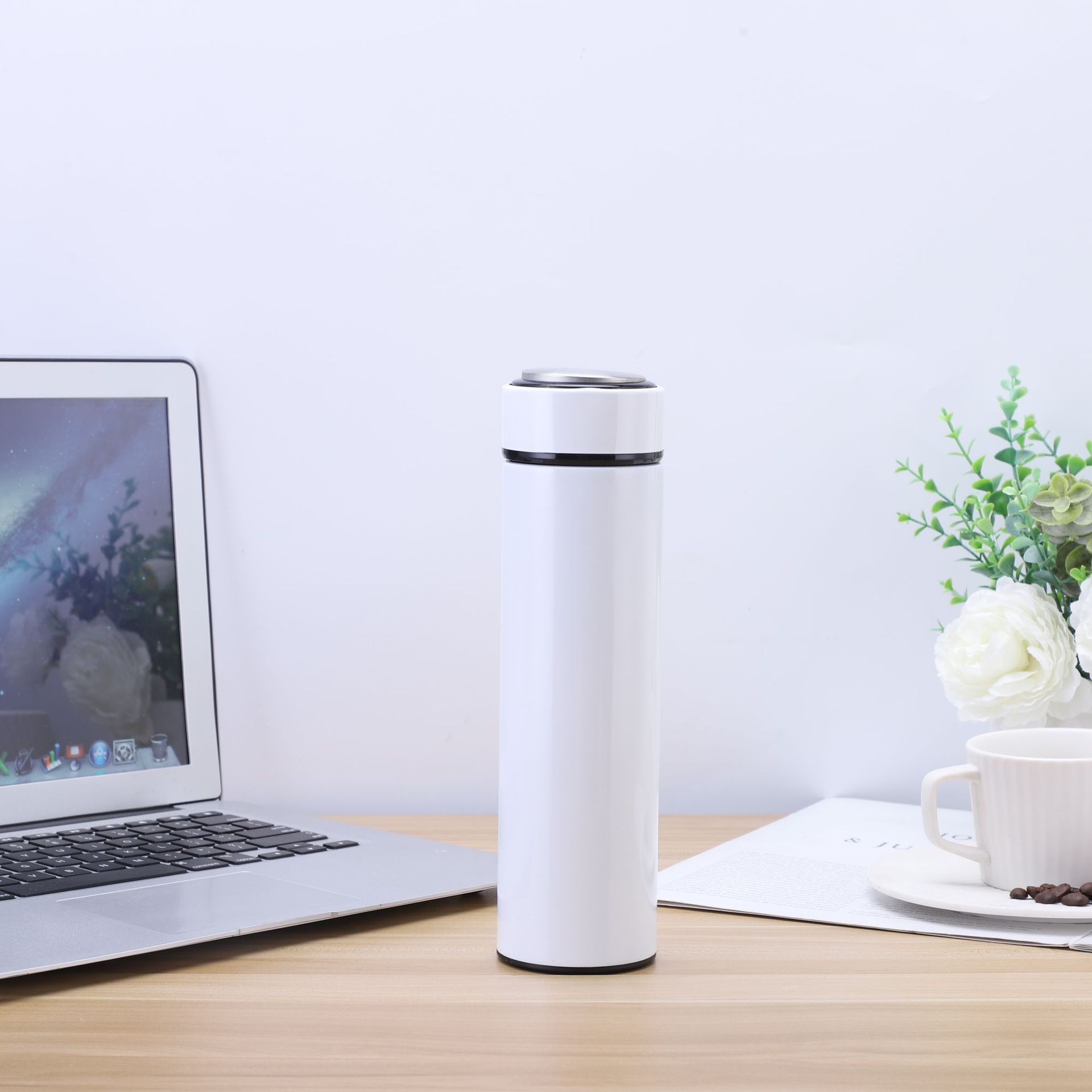 Taza inteligente 304 taza de vacío de acero inoxidable taza de separación de té taza de vacío de gran capacidad taza de agua de regalo LOGO