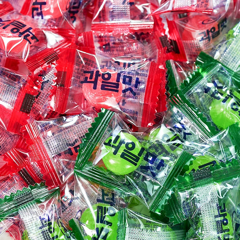 Fruit Candy Longke — green grape & peach hard candies, assorted pack sizes