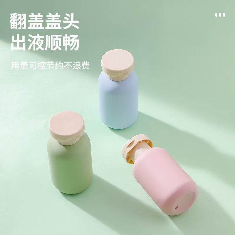100ml植绒瓶新款洗发水沐浴露旅游用品便携小样旅行分装瓶跨境|undefined