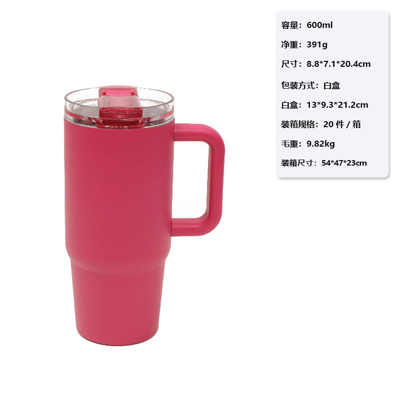 厂家直供可折叠儿童保温杯 易清洗高颜值吸管杯 便携带手柄喝水杯|undefined