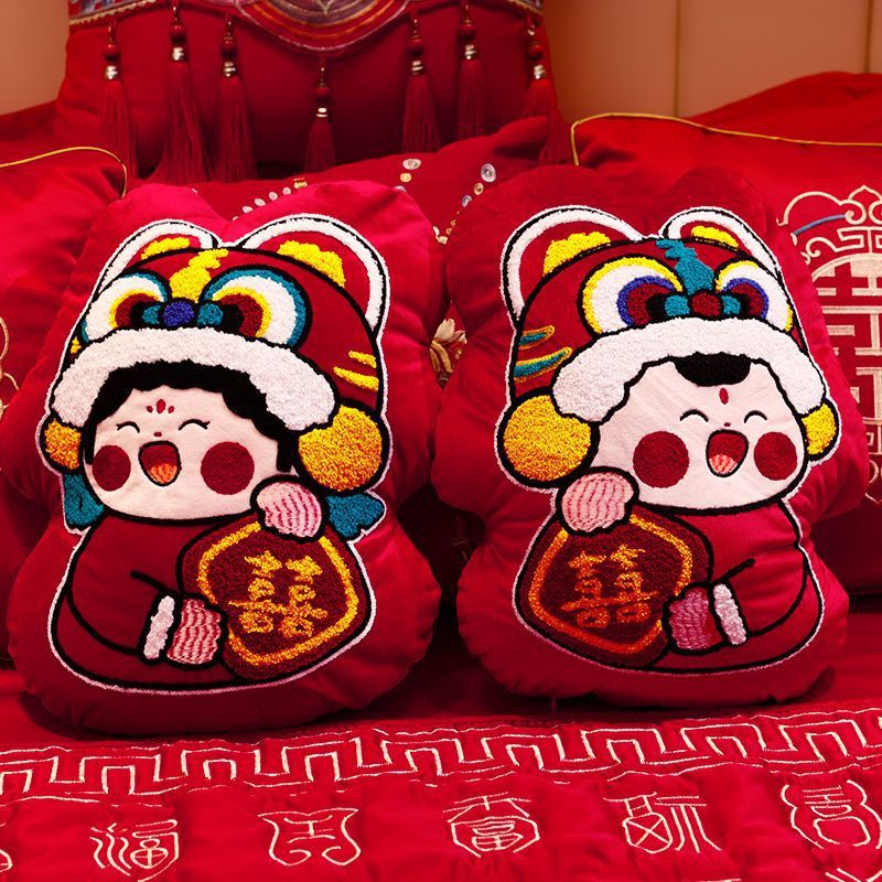 新婚陪嫁压床娃娃一对结婚喜娃新款婚房金童玉女婚庆可爱新婚礼物|undefined