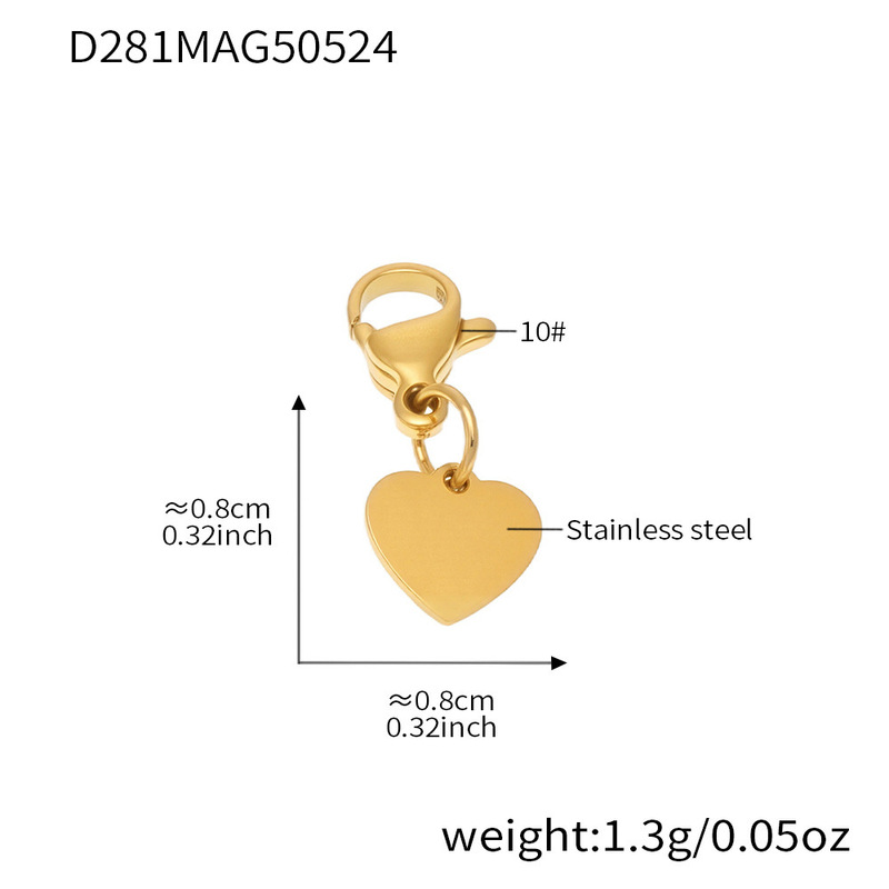 Mili メッキ 18 K 厚いゴールド DIY エナメル釉シングルペンダントニッチファッションパーソナライズされたマリンアクセサリー卸売|undefined