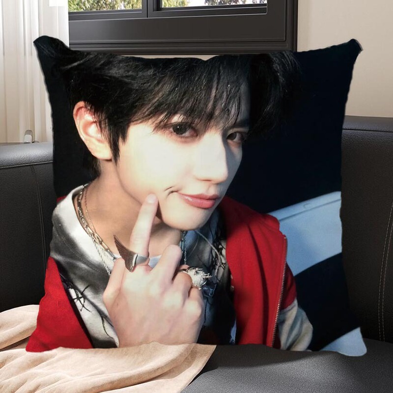Mu Zhi Cheng Tf Family Merchandise Double-Sided Pillow Celebrity Support Cushion Pillow Birthday Gift for Best Friends, Classmates