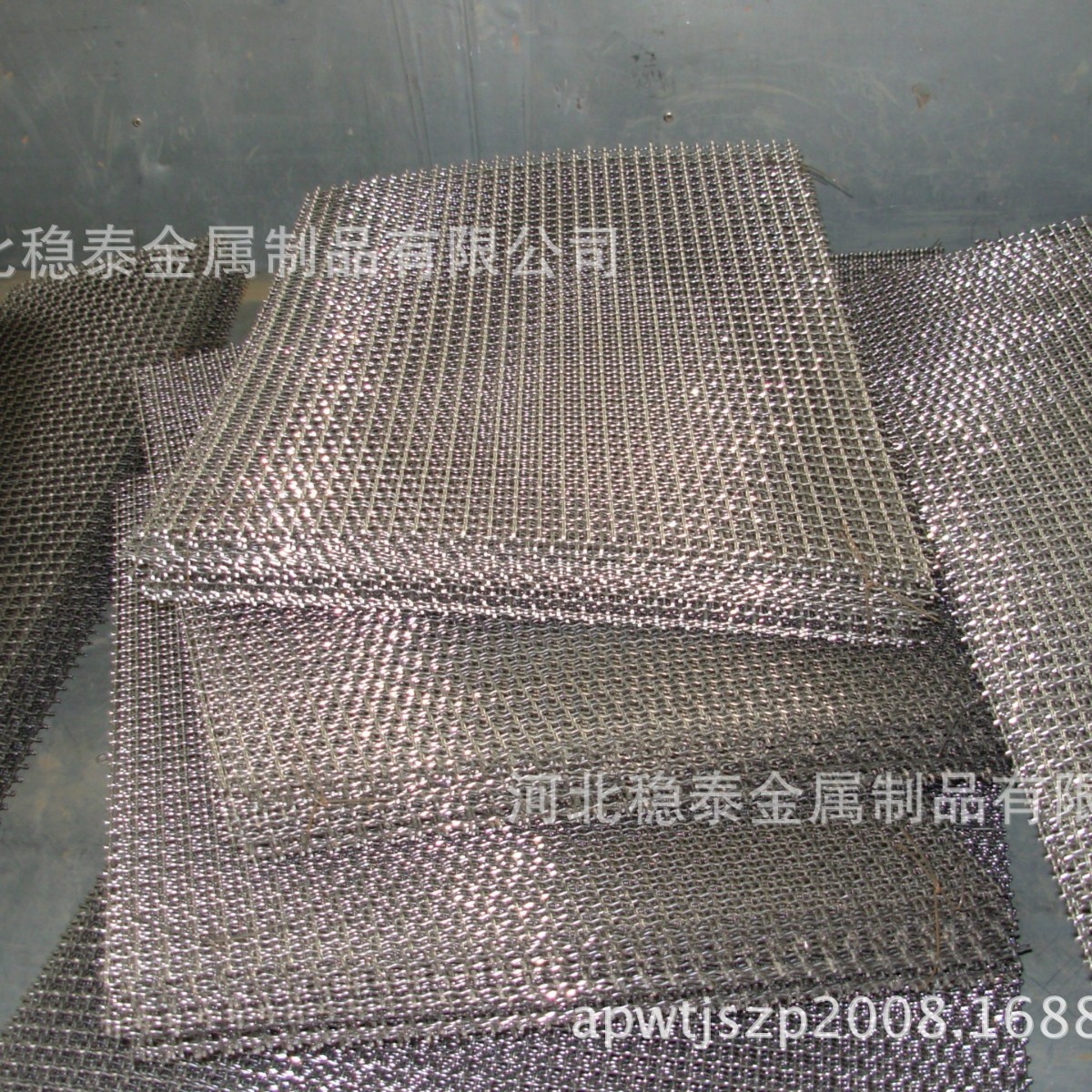 厂家生产耐磨65Mn锰钢编织网、轧花网、矿筛网