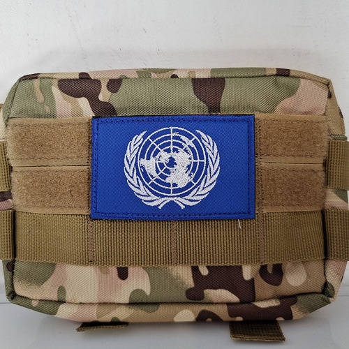 United Nations Flag Embroidered Cloth Velcro Seal United Nations Badge World Health Organization Armband