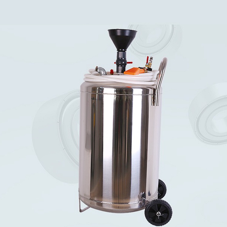 Neumático de acero inoxidable engrosada de hierro puede máquina de espuma de lavado de coches pistola de burbujas de pulverización de cera lavadora de coches olla belleza del coche