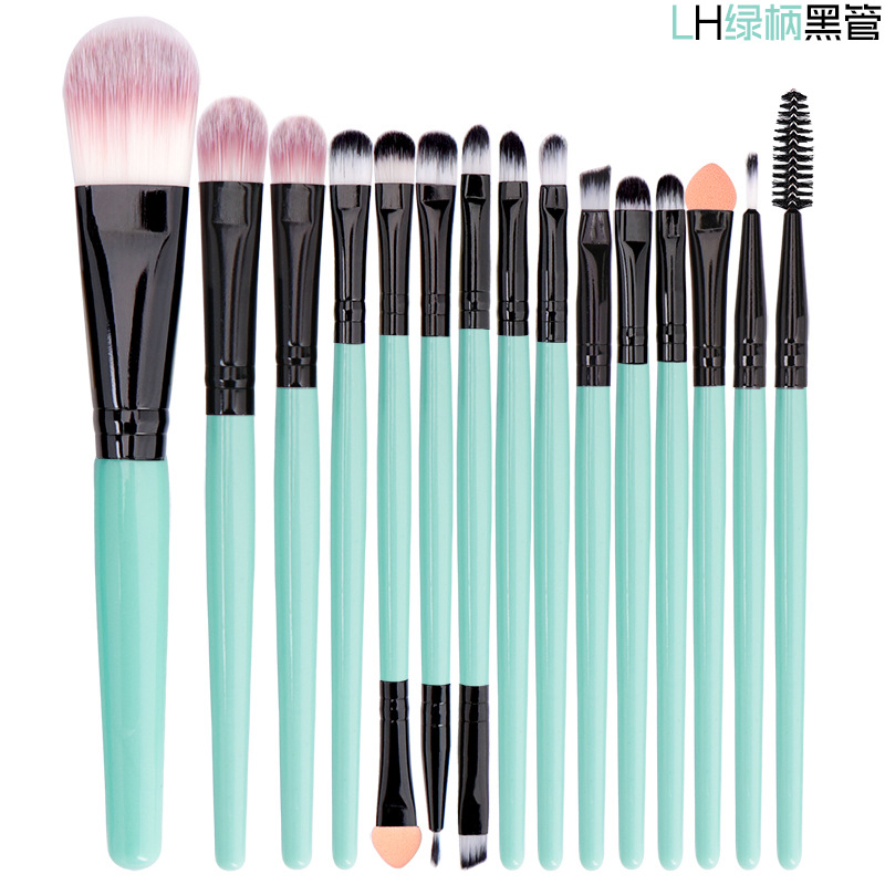 Bangfei 15 pinceles de maquillaje traje de sombra de ojos cepillo de cejas cepillo de pestañas cepillo de labios conjunto completo herramientas de belleza en stock