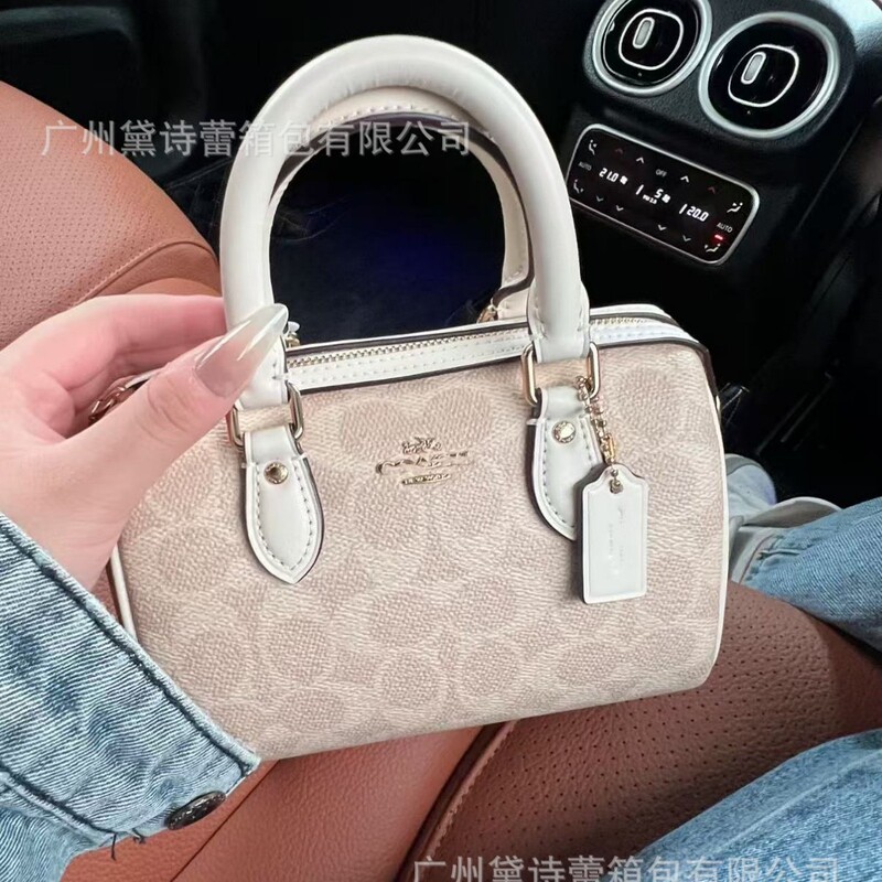 Koujia's New Rowan Boston Mini Pillow Bag Classic Fashion Genuine Leather Handbag Single Shoulder Crossbody Women's Bag