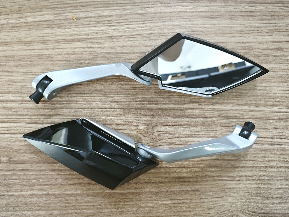 Cross-Border Motorcycle Electric Vehicle Rearview Mirror Modified Aluminum Rod Universal Reversing Rearview Mirror Reflective Mirror