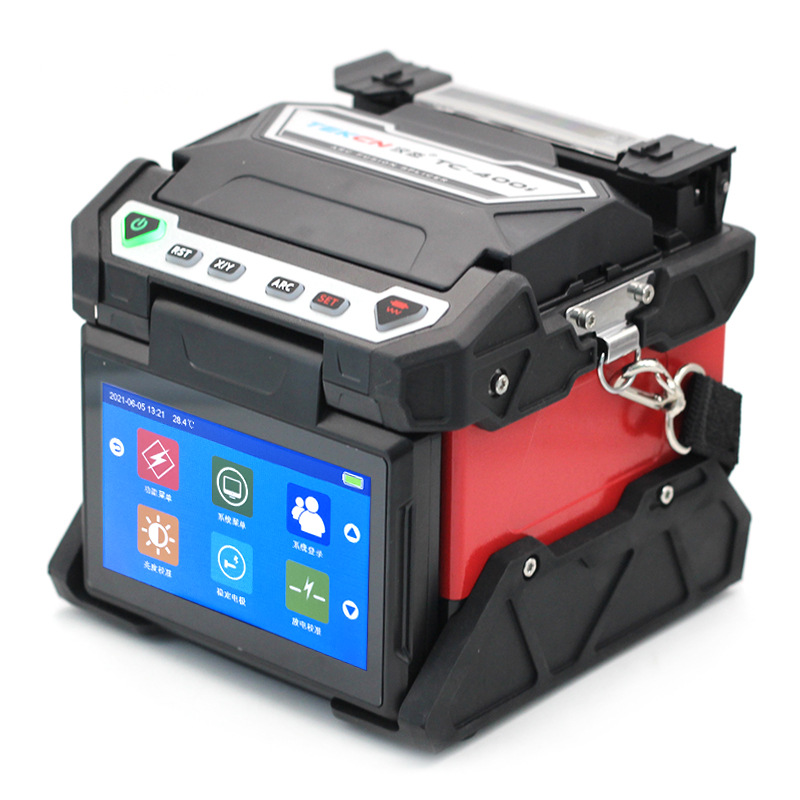 汉态(TEKCN)TC-400i 四马达FTTx皮线熔接机 弱电/安防/监控光纤机