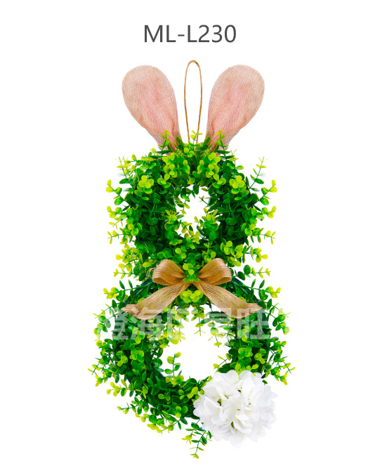 Personalizado Pascua sin rostro Adornos de pájaro viejo Colgante de ventana Conejo luminoso Conejo Muñeco de peluche Adornos