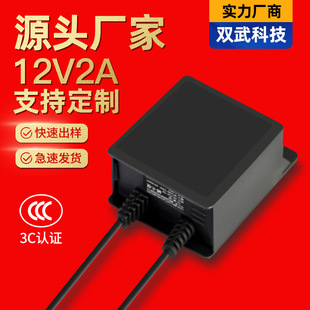 Surveillance Power Adapter 12V2A Camera Monitoring Special Power Cord Outdoor Rainproof Dual-Wire 24W Manufacturer