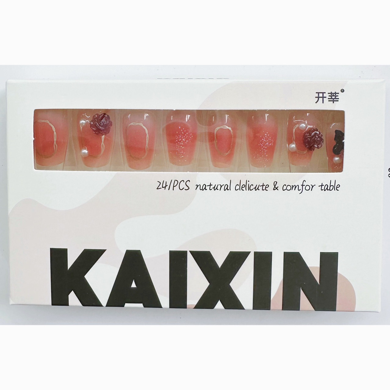 Usar manicura Rosa mariposa desgaste manicura parche acabado uñas falsas puro deseo viento parche