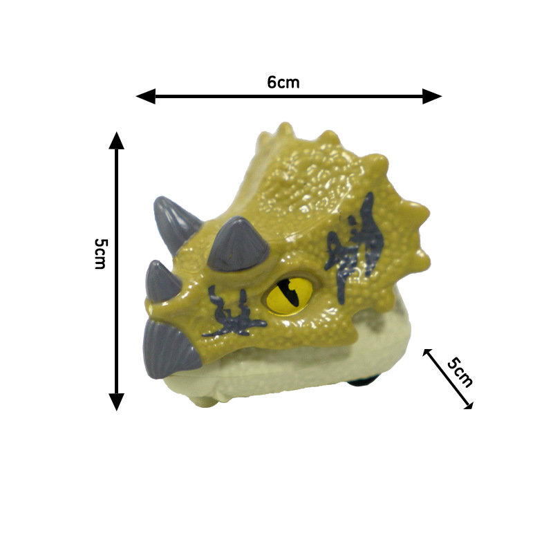 불타는 공룡이 차를 뒤로 당겨 [트라이앵글 드래곤 그린]
