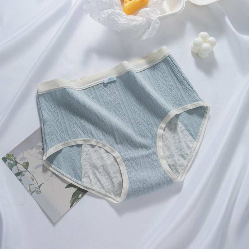 Ropa interior fisiológica ropa interior menstrual de algodón de cintura alta para mujer entrepierna antibacteriana a prueba de fugas verano transpirable Tía grande ropa interior menstrual